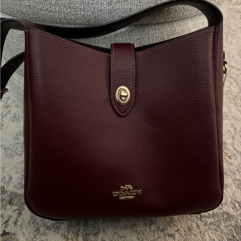 Coach Hadley Convertible Bag in Merlot - Regular size